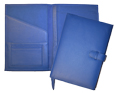 Blue Leather Weekly Planners with Tab Closures