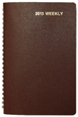 Medium Wire-Bound Leatherette Date Book