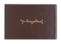 Brown Vinyl Autograph Book with "My Autograph Book" with stars imprint