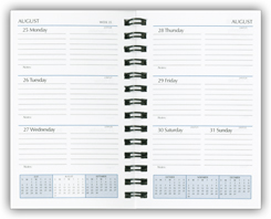 2015 twin wire weekly calendar refill pages