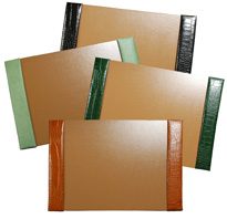 18x24 Reptile-Textured Leather Desk Pads