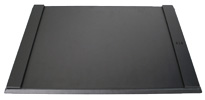Black Genuine Leather Desk Blotters