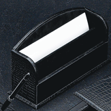Leather Black Croco Letter Holder