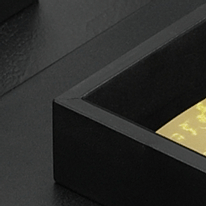 Black Office Accessory Document Tray