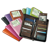 passport international document cases in colored leathers