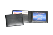 black Florentine Napa leather business credit card case