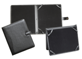 black leather iPad cases