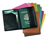 pink red green blue violet leather passport covers
