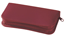 Burgundy leather zippered mini manicure set