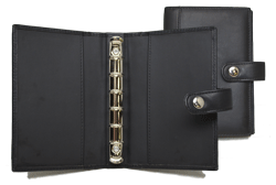 padded and stitched vinyl six ring planner cover