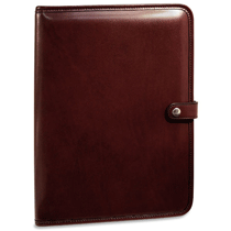 cherry leather padfolio