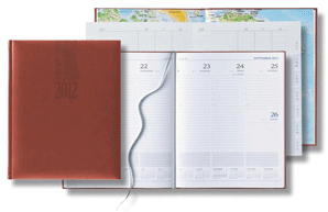 burnt orange casebound weekly planner