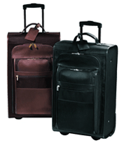 Leather and Nylon Ladies' Suitcase