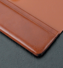 34" x 20" Tan Leather Desk Pad, Tan Leather Desk Blotter